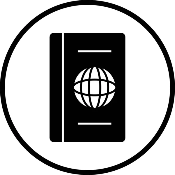 Reisepass Web Symbol Einfache Illustration — Stockvektor