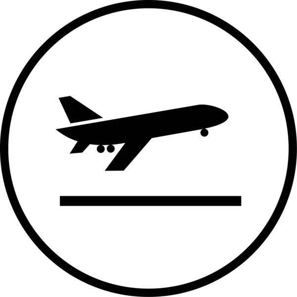 Літак Веб Іконка Проста Ілюстрація — стоковий вектор