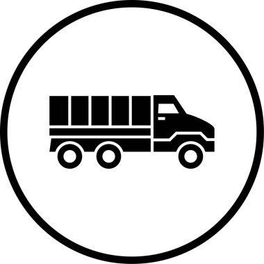 Kamyon. Web simgesi basit illüstrasyon