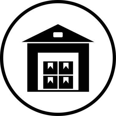 Bir dağıtım simgesinin vektör illüstrasyonu