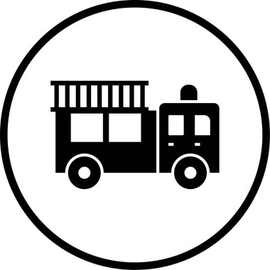 Otobüs. Web simgesi basit illüstrasyon