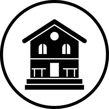 Ev simgesinin vektör illüstrasyonu