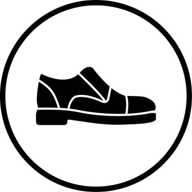 Ayakkabı. Web simgesi basit illüstrasyon