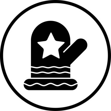 Noel eldiveni. Basit resimleme