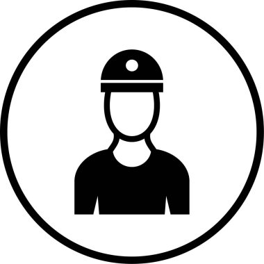 Bir insan simgesinin vektör illüstrasyonu