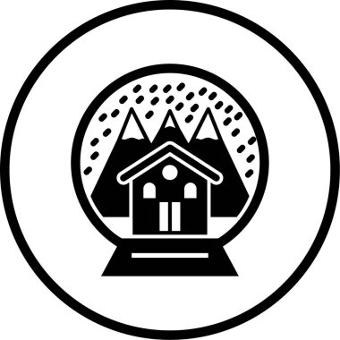 Yılbaşı ve Yeni Yıl simgesinin vektör illüstrasyonu