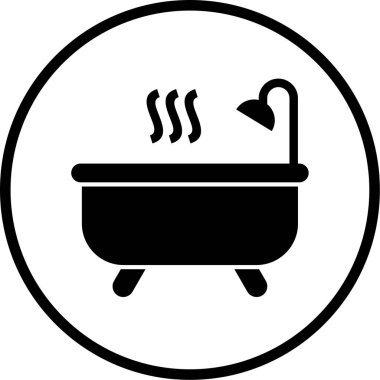 Küvet. Web simgesi basit illüstrasyon