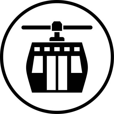 Havaalanı. Web simgesi basit illüstrasyon