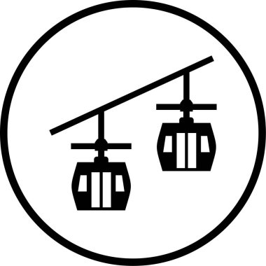 Sandalye kaldırma simgesinin vektör illüstrasyonu