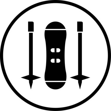 Kayak. Web simgesi basit tasarım