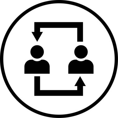 İş ve finans simgesinin vektör illüstrasyonu