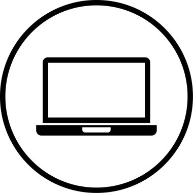 Bilgisayar. Web simgesi basit illüstrasyon