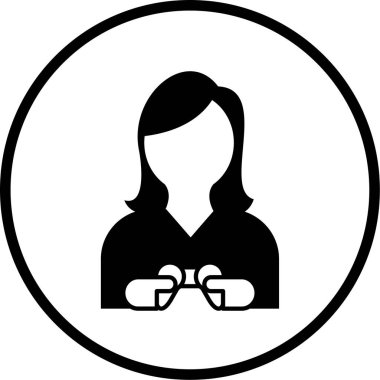 avatar. Web simgesi basit illüstrasyon