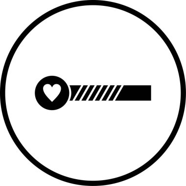 kalp simgesi, vektör illüstrasyonu