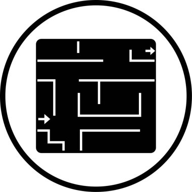 Modern simgenin vektör illüstrasyonu