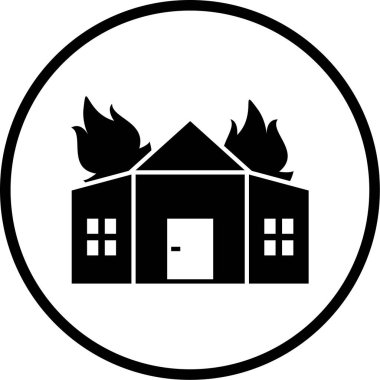 İtfaiye ikonunun vektör çizimi  