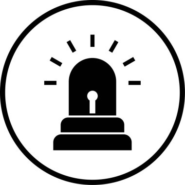 Alarm simgesinin vektör çizimi