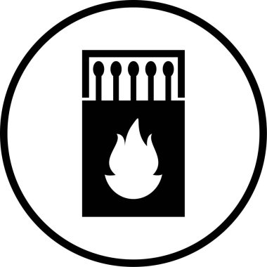 Ateş simgesinin vektör illüstrasyonu