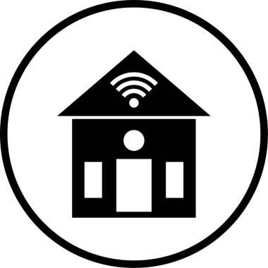 Modern yapı simgesinin vektör illüstrasyonu