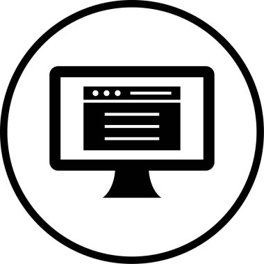 seo modern simgesinin vektör illüstrasyonu