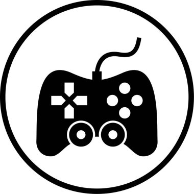 Oyun kolu. Web simgesi basit illüstrasyon