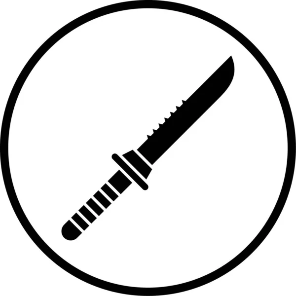 Messer Web Symbol Einfache Illustration — Stockvektor