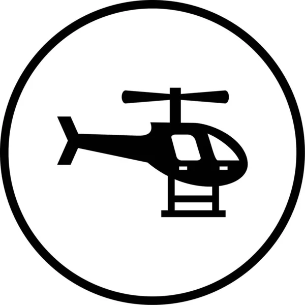Вертолет Векторная Иллюстрация Веб Значков — стоковый вектор