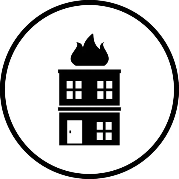 Vector Illustration Firefighting Icon — Archivo Imágenes Vectoriales