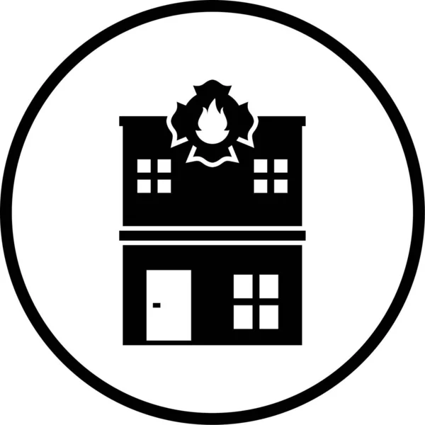 Vector Illustration Firefighting Icon — Archivo Imágenes Vectoriales