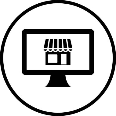 Alışveriş vektörü simgesi modern basit tasarım