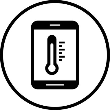 Cep telefonu. Web simgesi basit tasarım