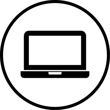 Bilgisayar. Web simgesi basit illüstrasyon