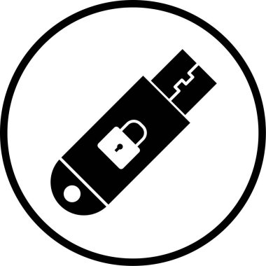 usb flash sürücü simgesi beyaz zemin üzerine izole