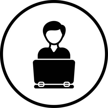 İnsan simgesinin vektör illüstrasyonu