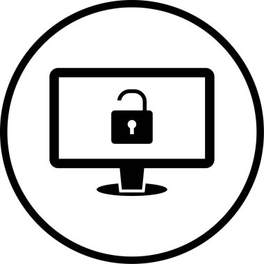 Bilgisayar. Web simgesi basit illüstrasyon