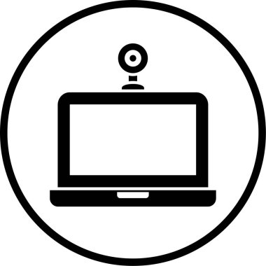 Bilgisayar. Web simgesi basit illüstrasyon