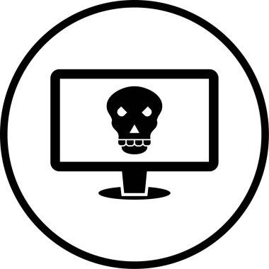 Bilgisayar simgesinin vektör illüstrasyonu