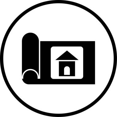 Emlak simgesi vektör illüstrasyonu