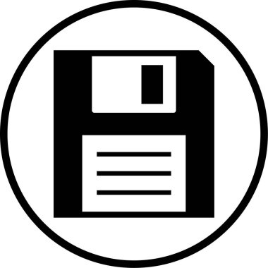 Disket simgesi. Basit resimleme