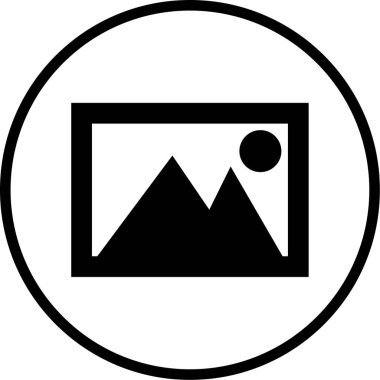 fotoğraf simgesi, vektör illüstrasyonu