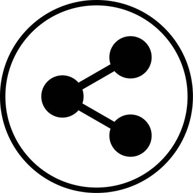 Paylaş. Web simgesi basit illüstrasyon