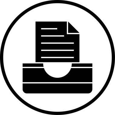 Belge. Web simgesi basit tasarım