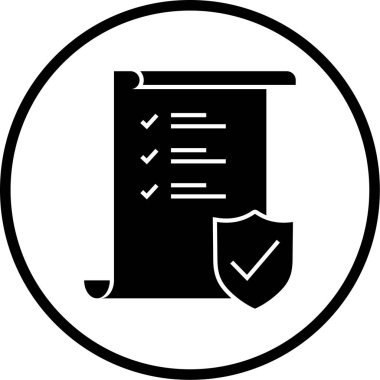 Belge. Web simgesi basit illüstrasyon