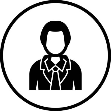 iş adamı simgesi vektör illüstrasyonu