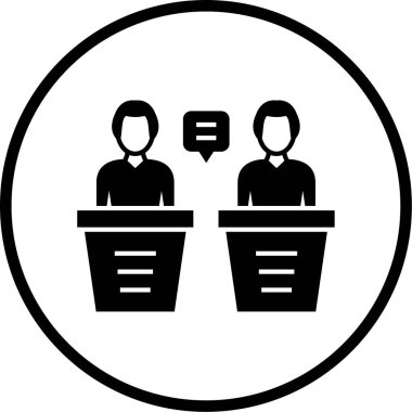 iş insanları simgesi, vektör illüstrasyonu