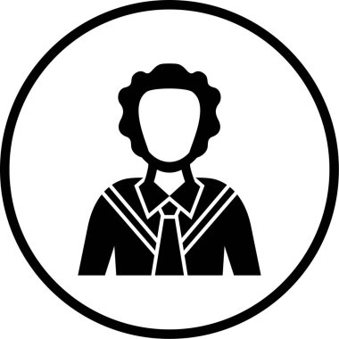 iş adamı simgesi vektör illüstrasyonu