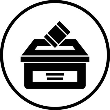 Kutu. Web simgesi basit illüstrasyon