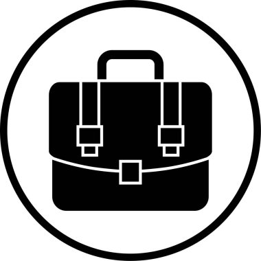 evrak çantası simgesi, vektör illüstrasyonu