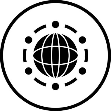 küresel ağ. Basit resimleme