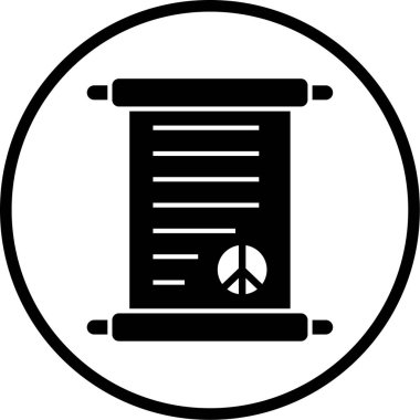 Belge. Web simgesi basit illüstrasyon